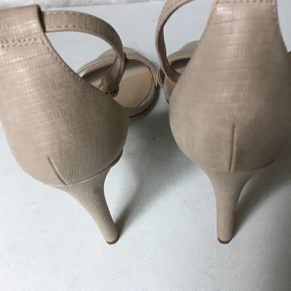 Aldo beige heels snake skin print sandals size 11 - Picture 4 of 7